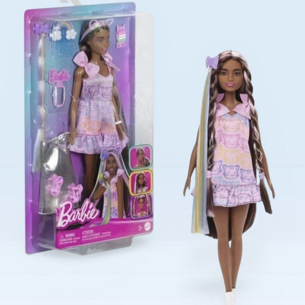 Mattel Fun & Fancy Doll African American Black Barbie NIP NEW Fun Extra Outfits